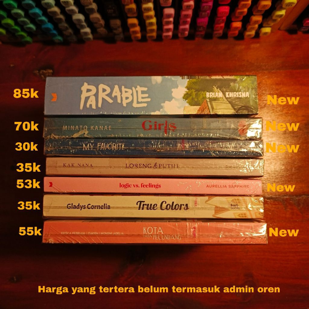 [Preloved & New] Parable, True Colours, Logic Vs Feeling, Loreng, My Favorit, Girls, Kota Para - Ori