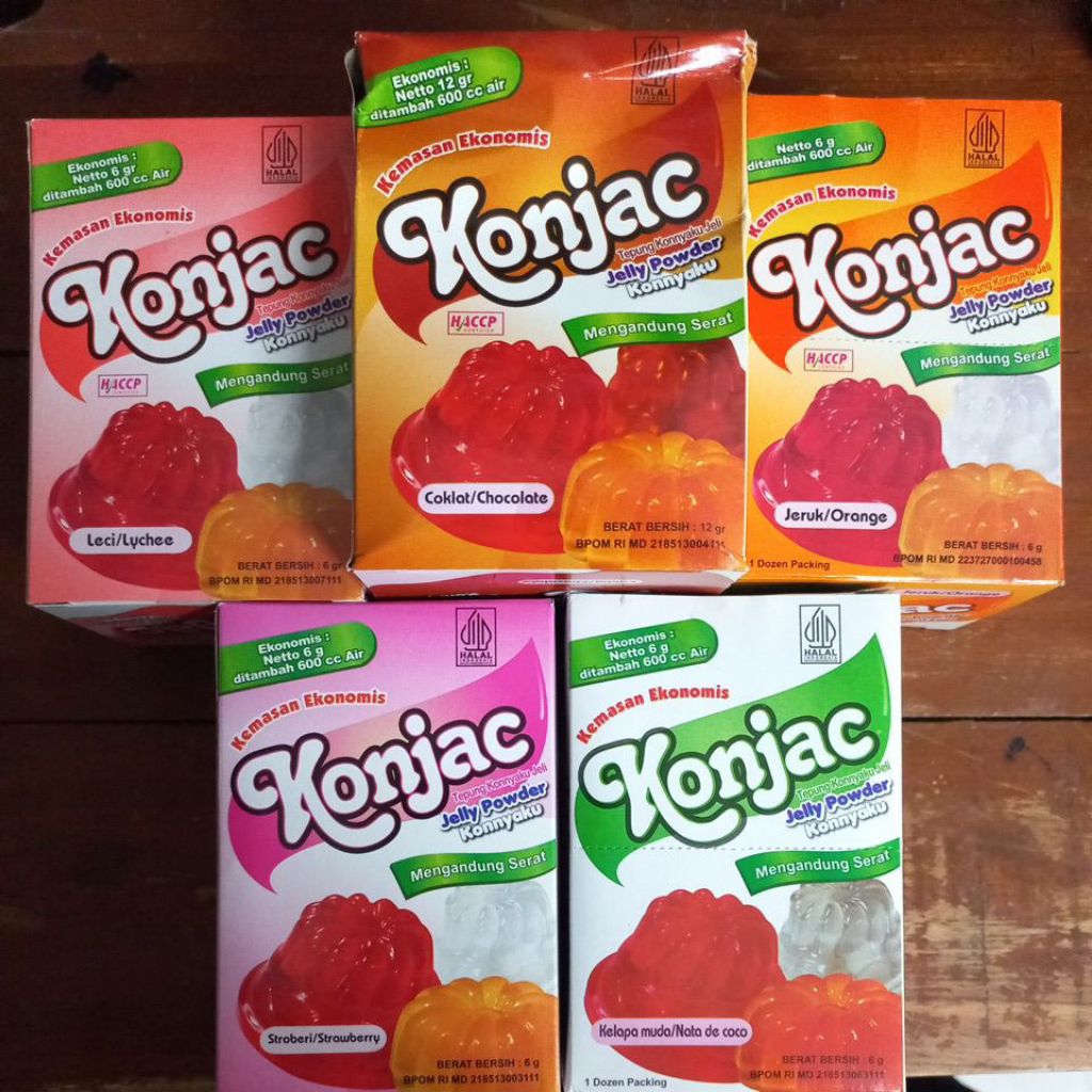 Konjac Jelly Powder Konyaku per PCS/Biji