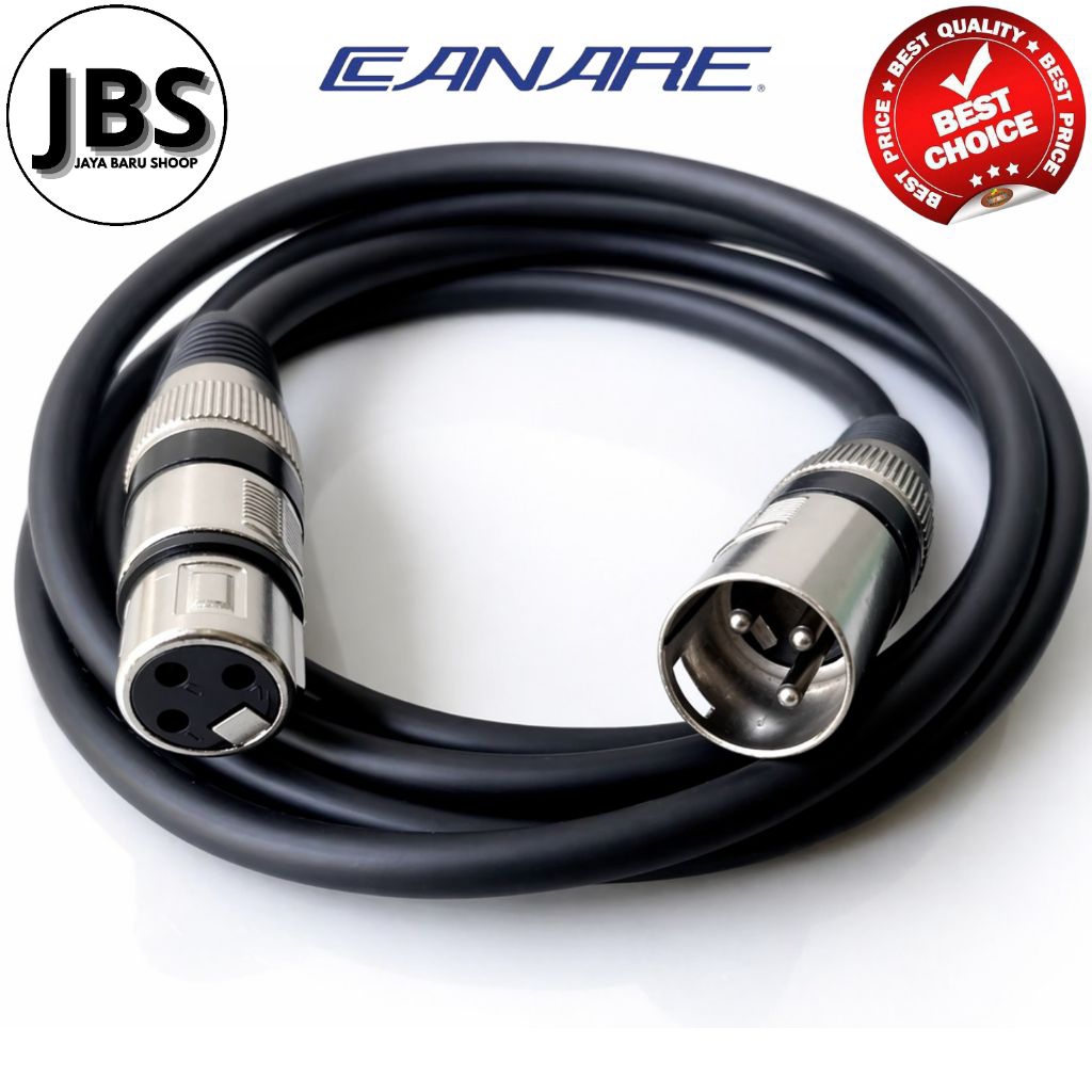 Kabel Jack XLR Male To Female / Kabel XLR Male Ke Female