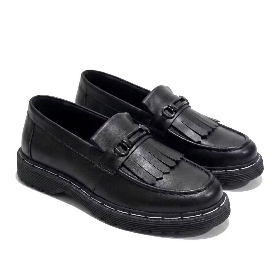 NYKRMN - Sepatu Sepatu Formal Pantofel Hitam Pria Loafers Kerja Kantor Casual Modern