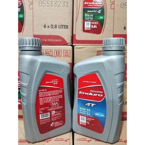 (ASLI 100%) OLI MOTOR ENDURO BEBEK 1Liter / ENDURO 4TAK / ENDURO RACING SINTETIC ORIGINAL PERTAMINA