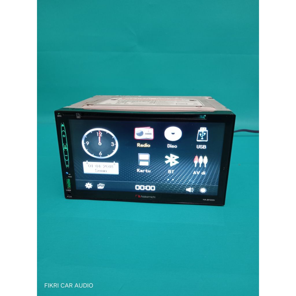 Head Unit Doubledin NAKAMICHI seri NA-3100i 7INCH CD DVD Bluetooth USB Segel