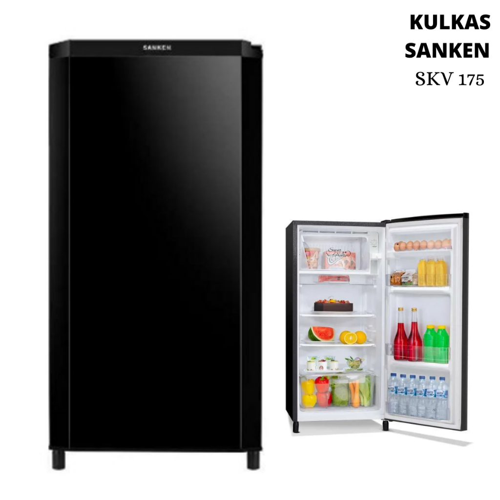 Sanken SKV 175ABB Kulkas 1 Pintu 170L Hemat Energi