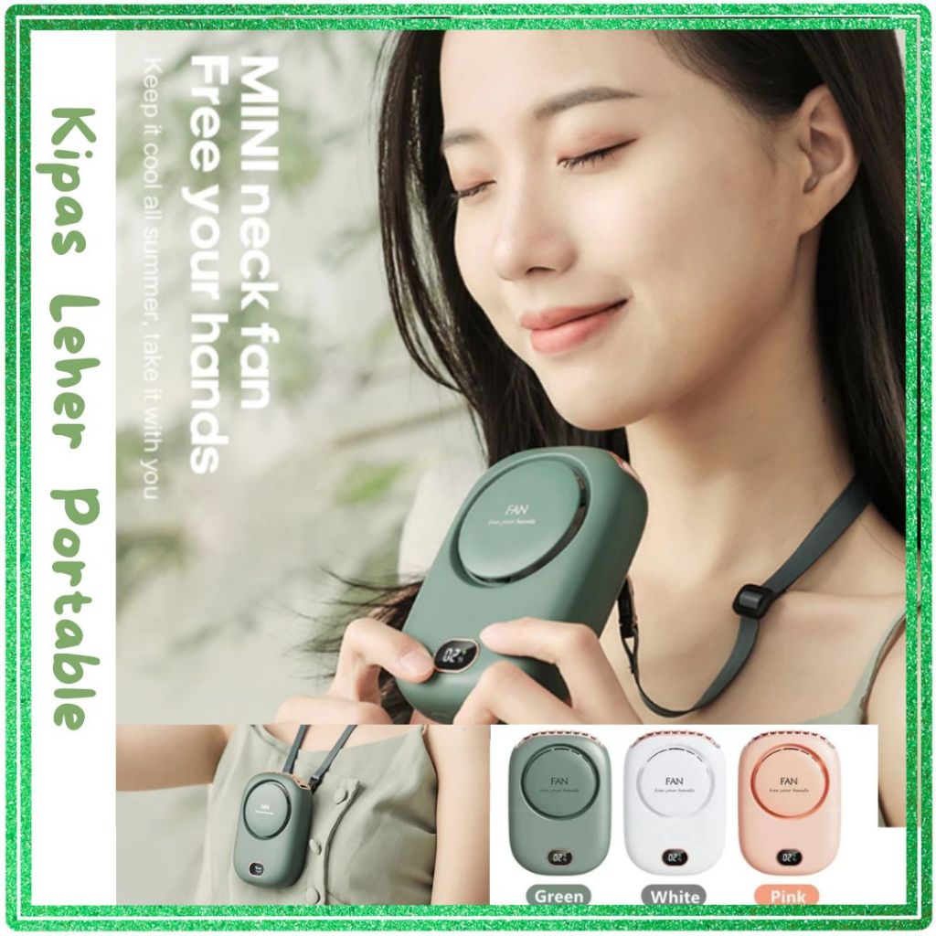 Kipas Angin Leher Portable + Kipas Angin Mini Kalung Leher + Kipas Angin Travelling