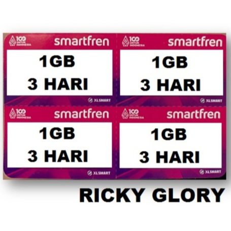VOUCHER SMARTFREN 1GB 3HARI