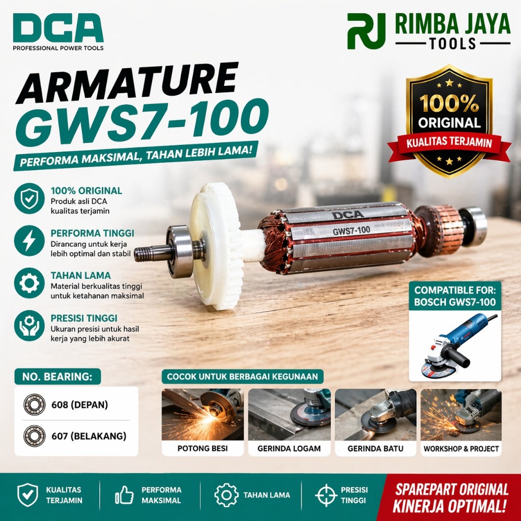 PROMO Armature Gerinda Bosch GWS 7-100 DCA Angker Gerinda Bosch GWS 7-100 DCA