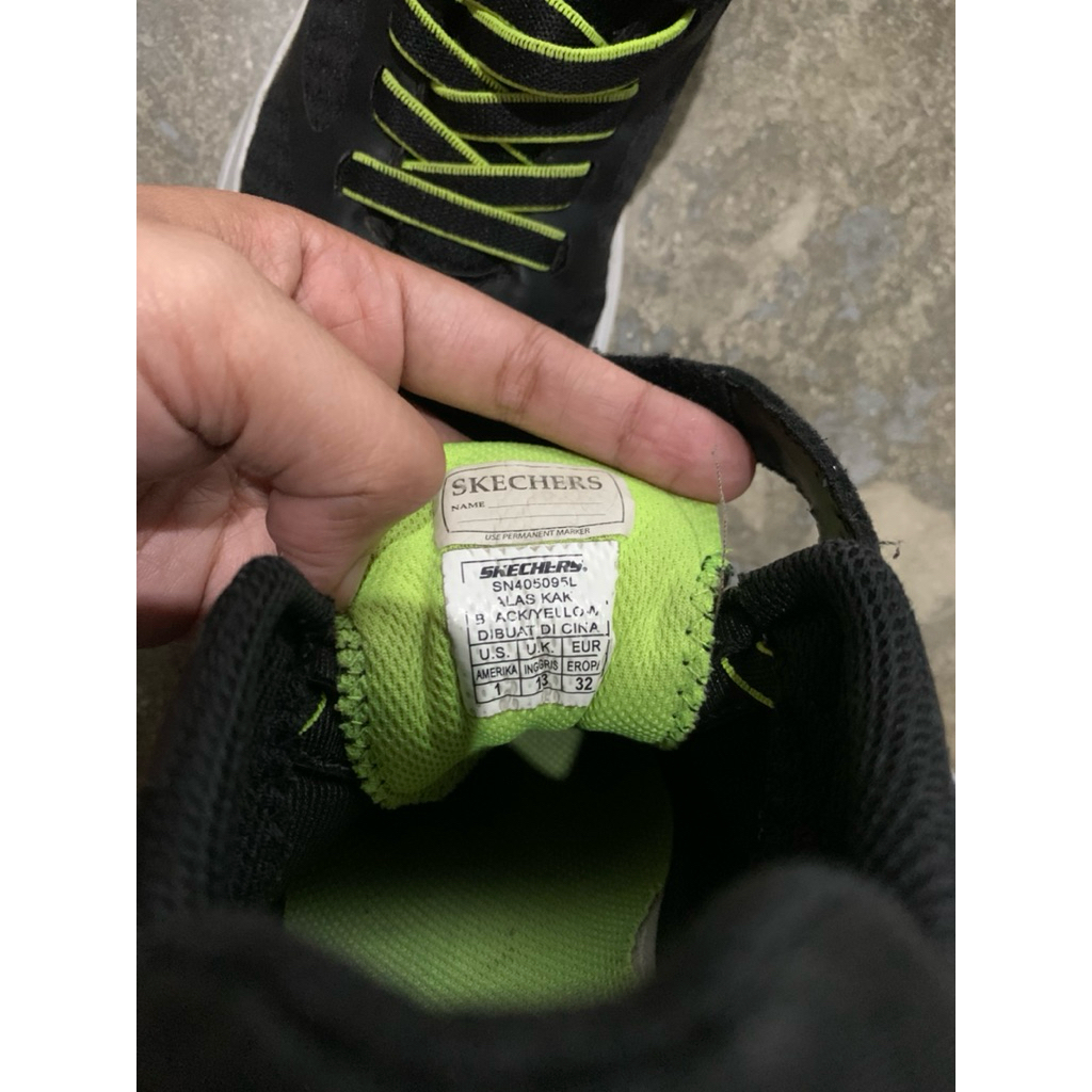 skechers sepatu sekolah anak hitam
