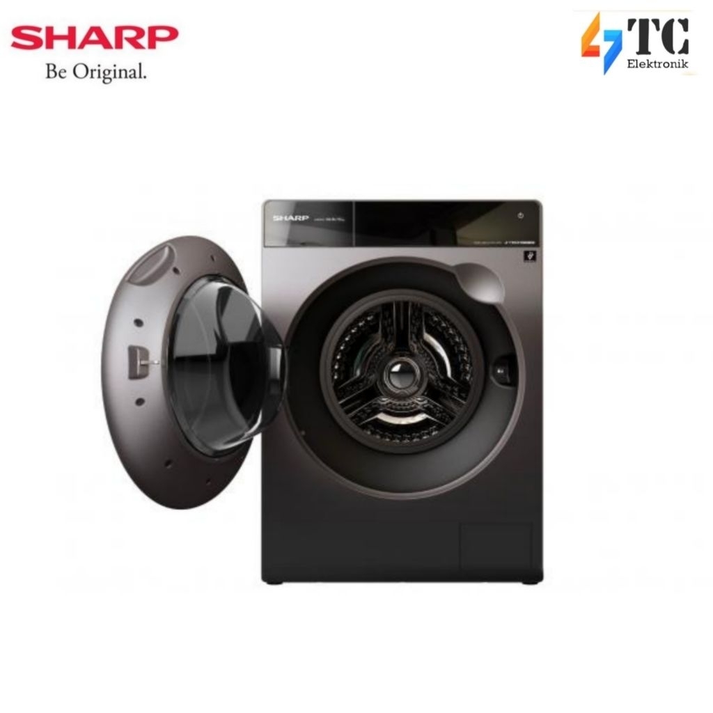MESIN CUCI SHARP ES-FL1410DPX FRONT LOADING - 10.5 Kg