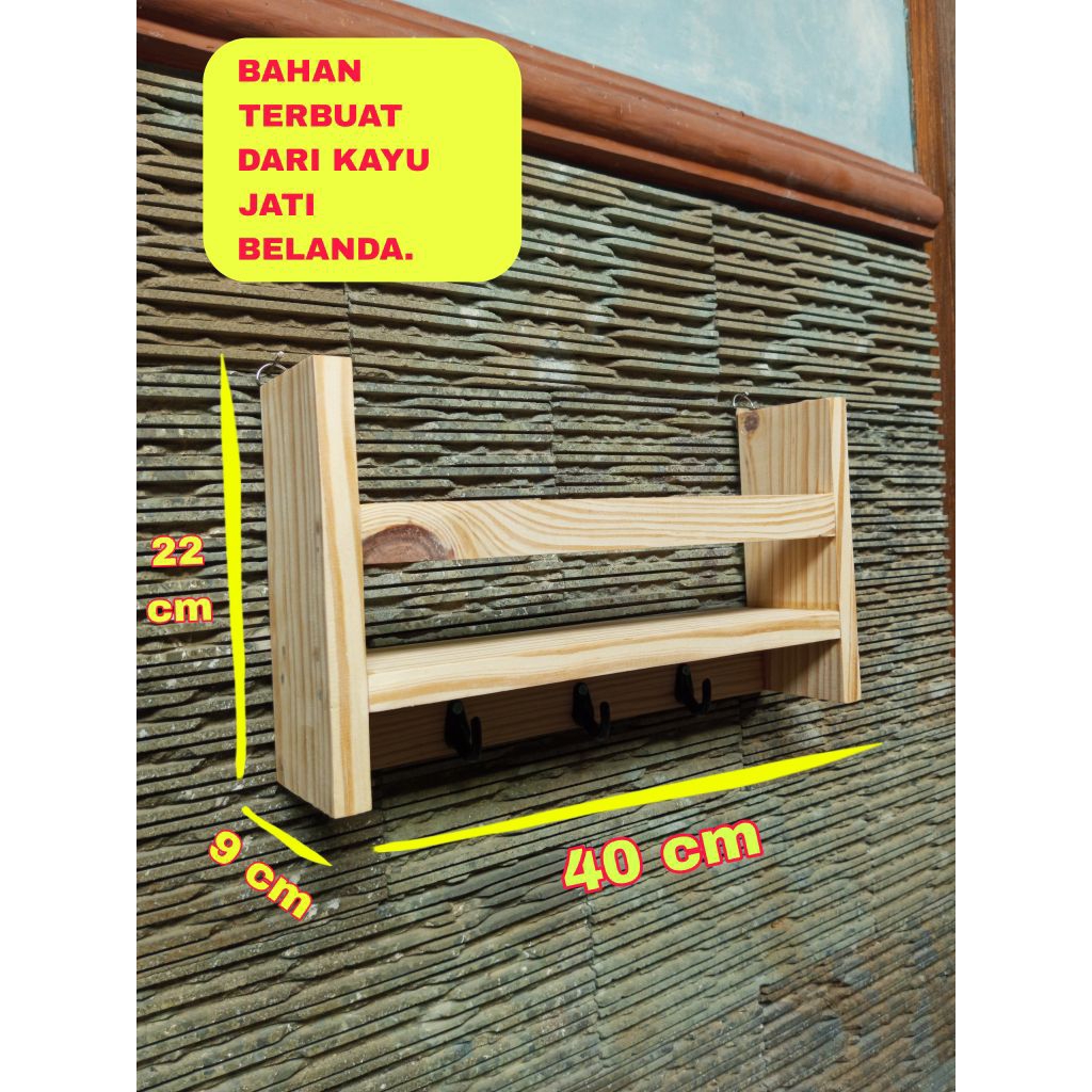 RAK BUKU GANTUNG / RAK SERBAGUNA / RAK BUKU + GANTUNGAN