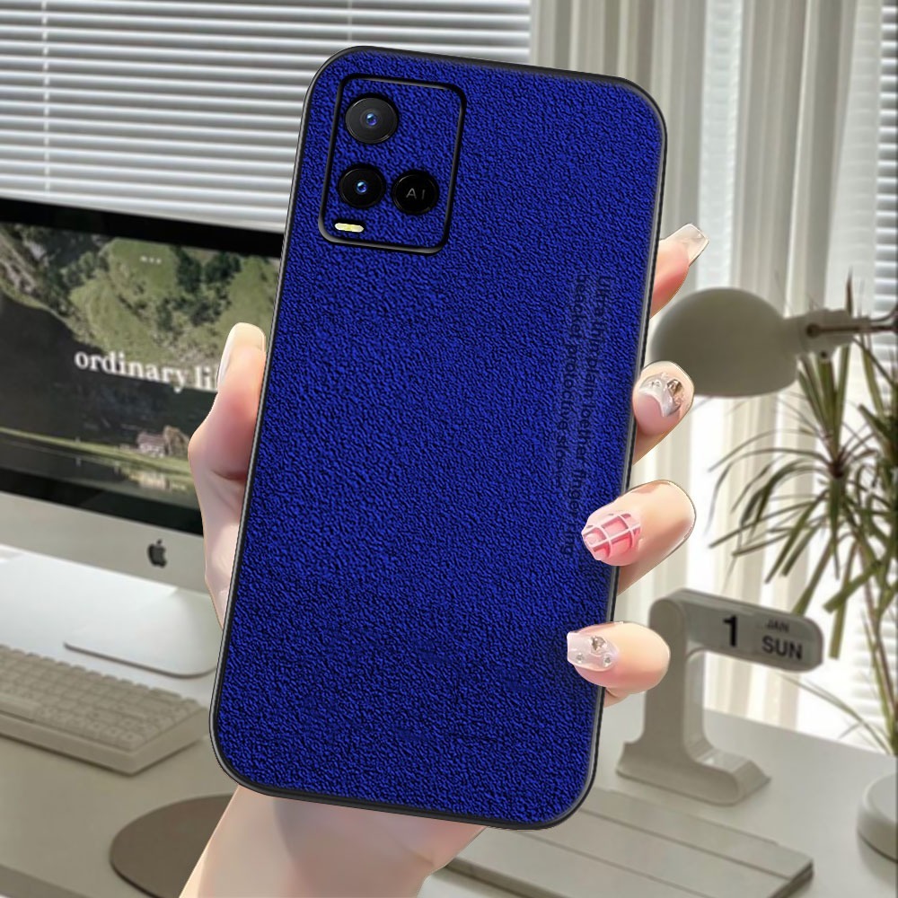 Promo Case Terbaru VIVO Y21 Y21S Y33 Y33S Y33T Y21T Luxury Plain Leather
