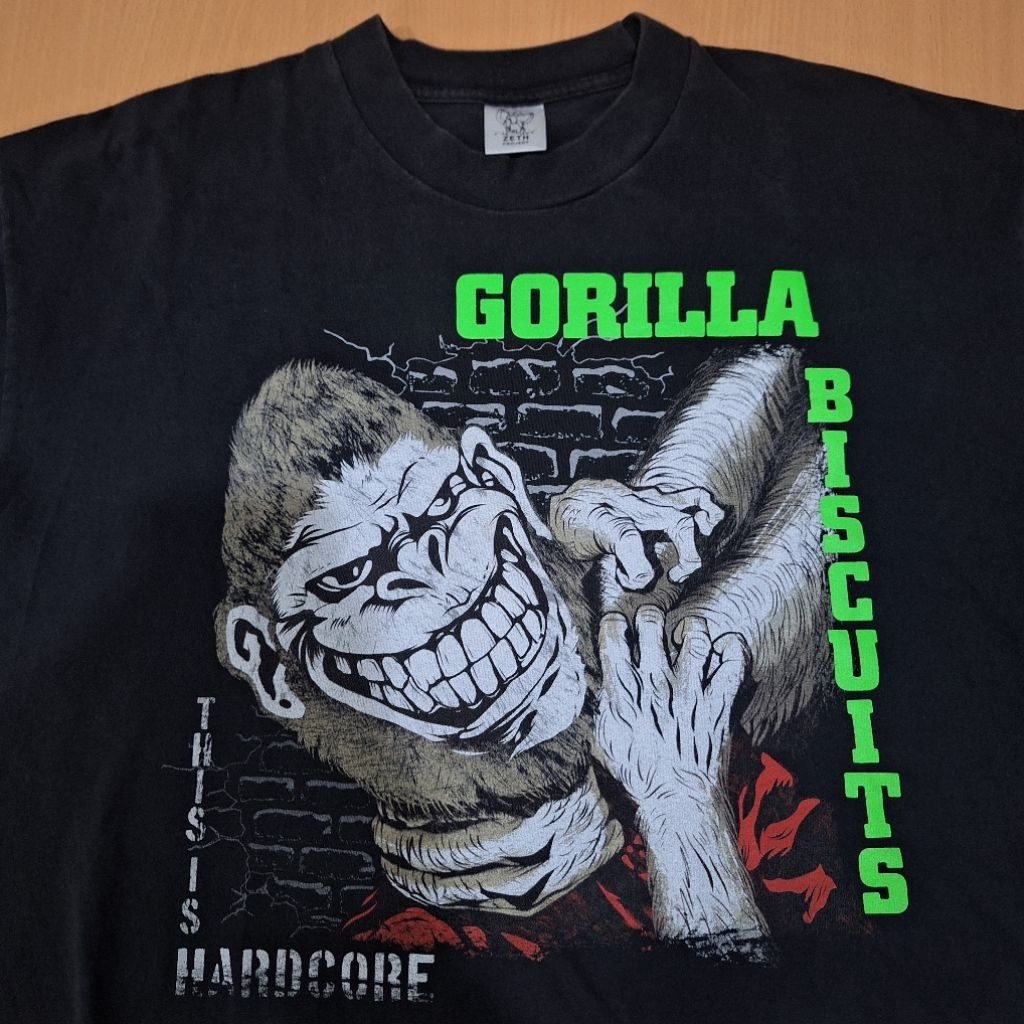 vintage kaos band hardcore gorilla biscuit title fight