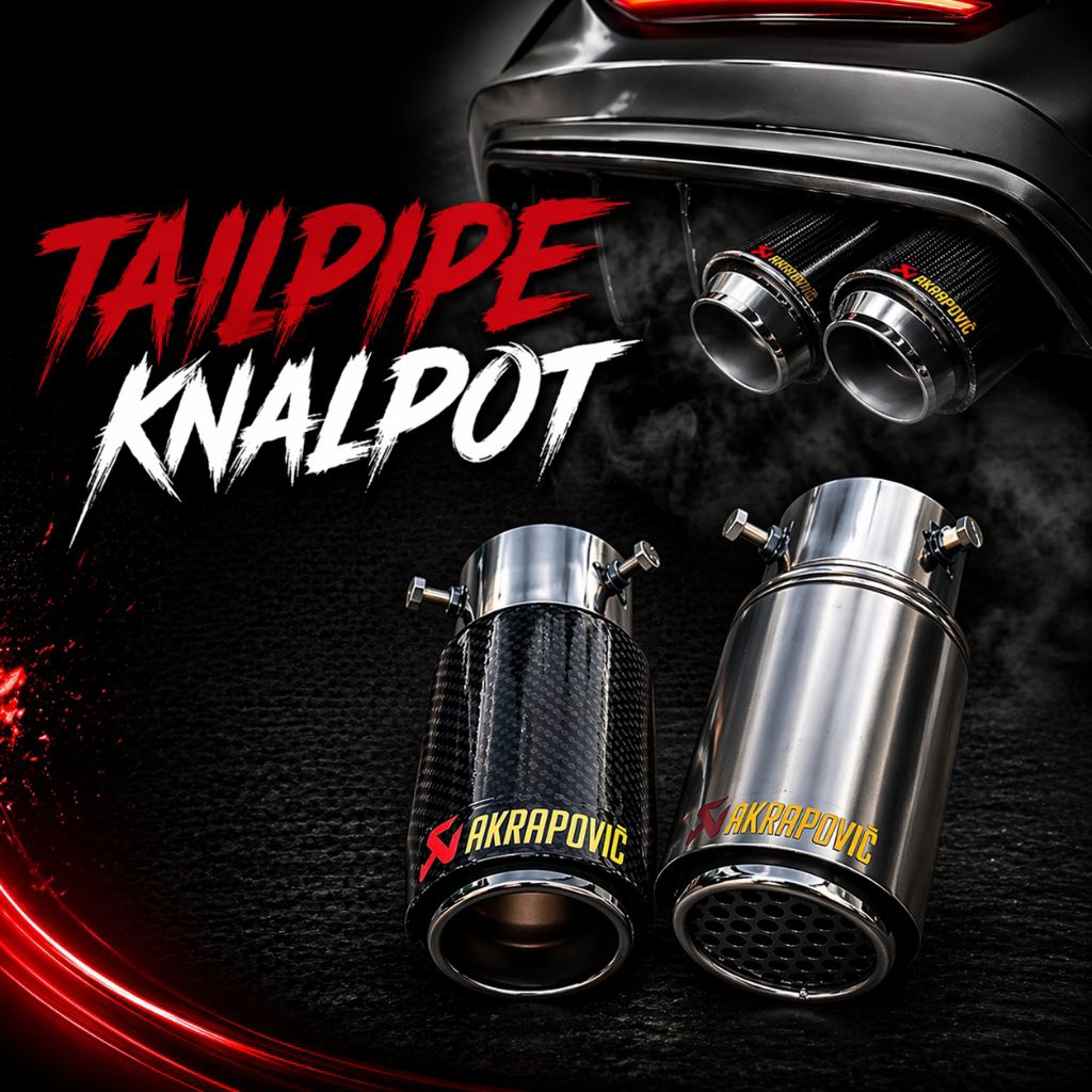 Tailpipe Variasi Ujung Knalpot Mobil Akrapovic Model Baut