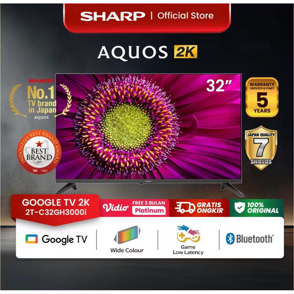 New SHARP GOOGLE TV 32 INCH