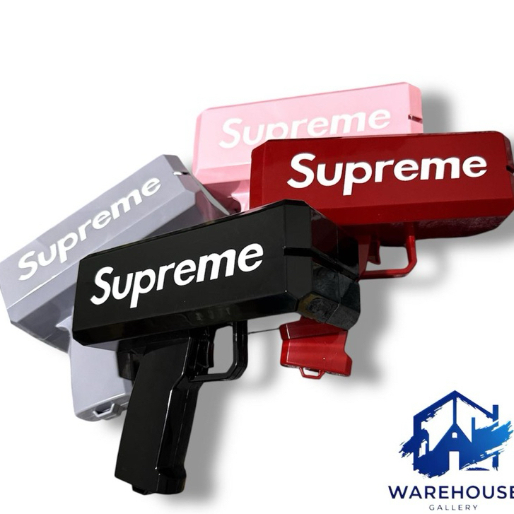 Mainan Money Gun Supreme Pistol Uang Mainan Cash Toy Mainan Tembakan Money Gun