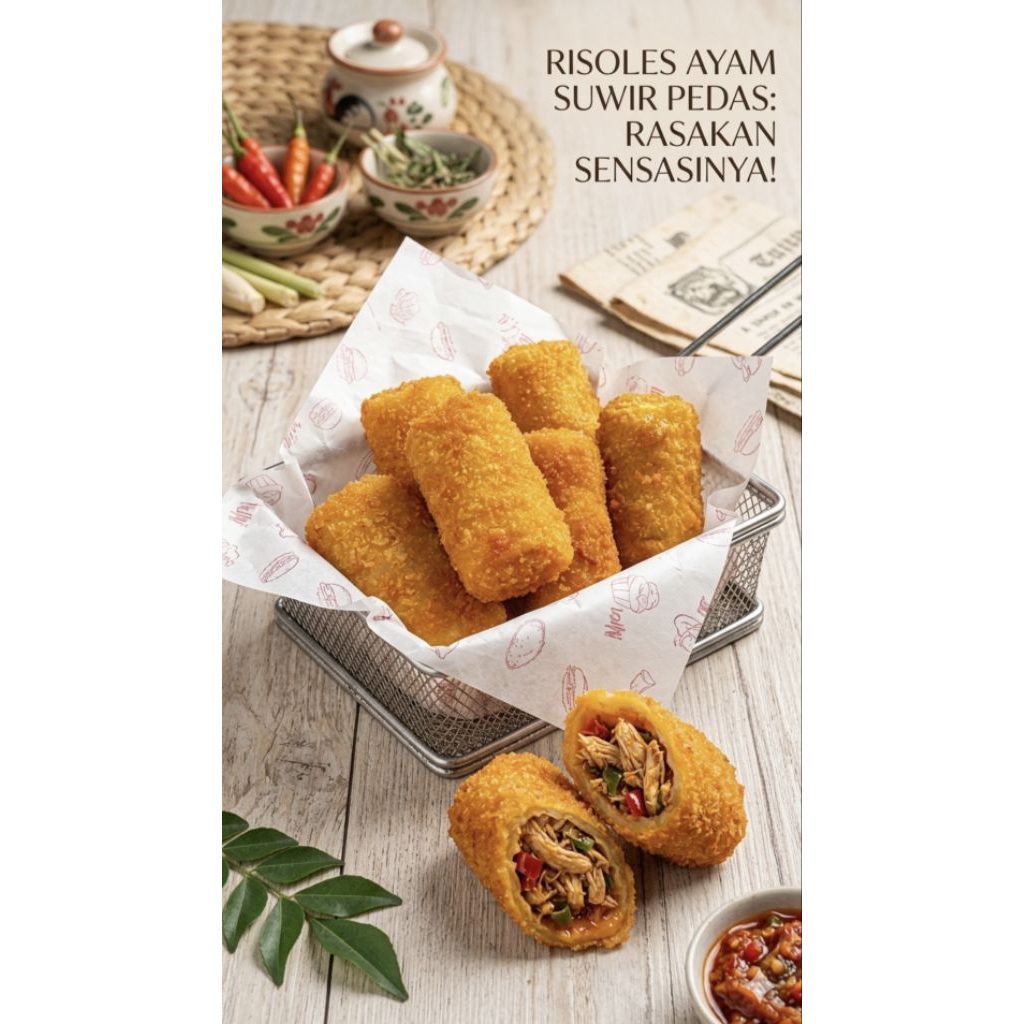 Risoles Ayam Suwir Pedas