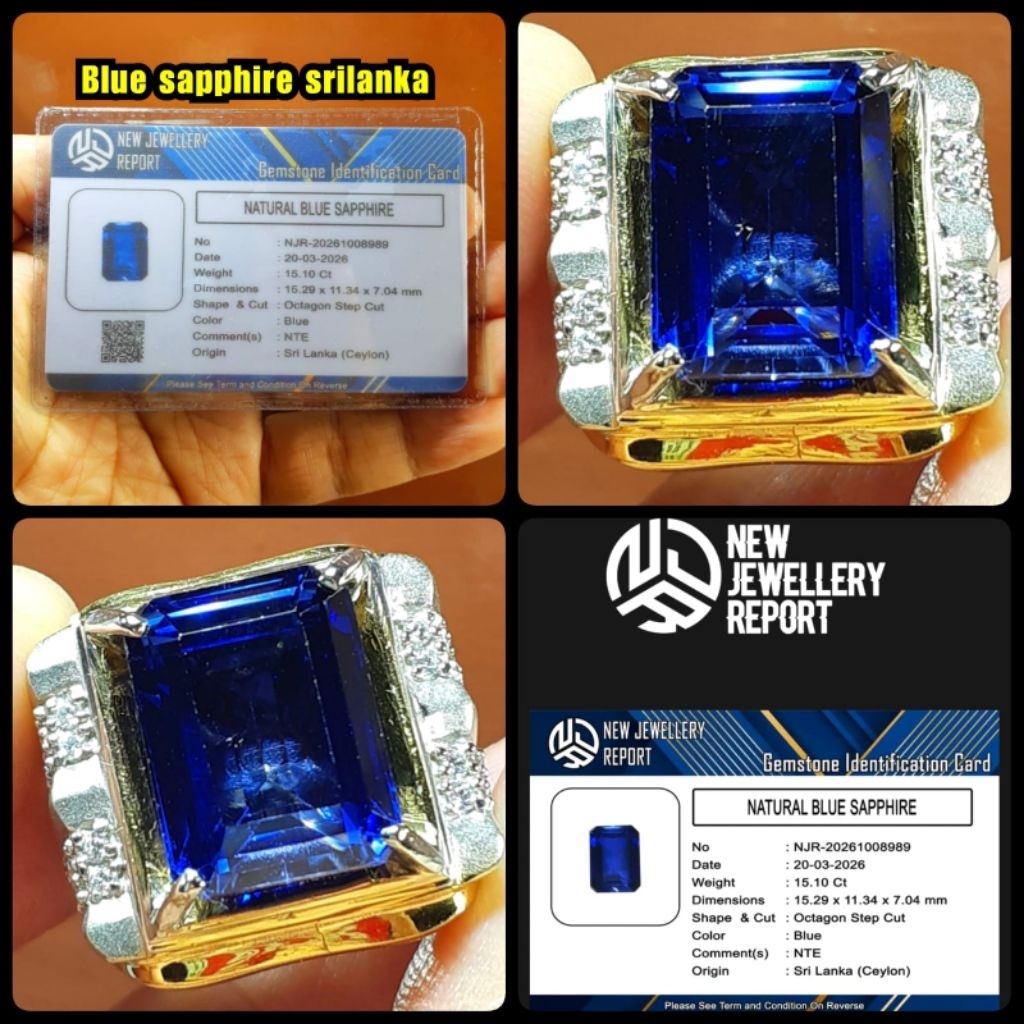 BLUE SAPPHIRE SRILANKA KRISTAL + MEMO LAB