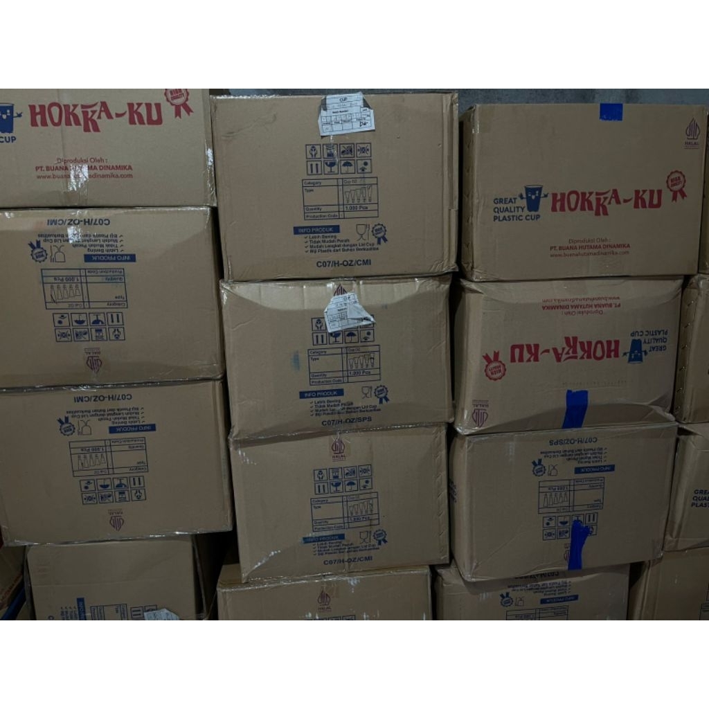 Cup gelas Hokka ku 22oz datar / EURO 18oz oval / Gelas karton murah
