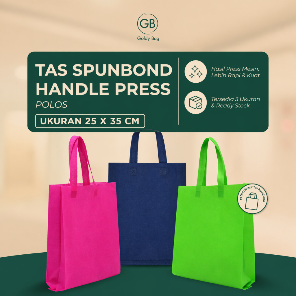 tas spunbond goodie bag tas kain 25x35