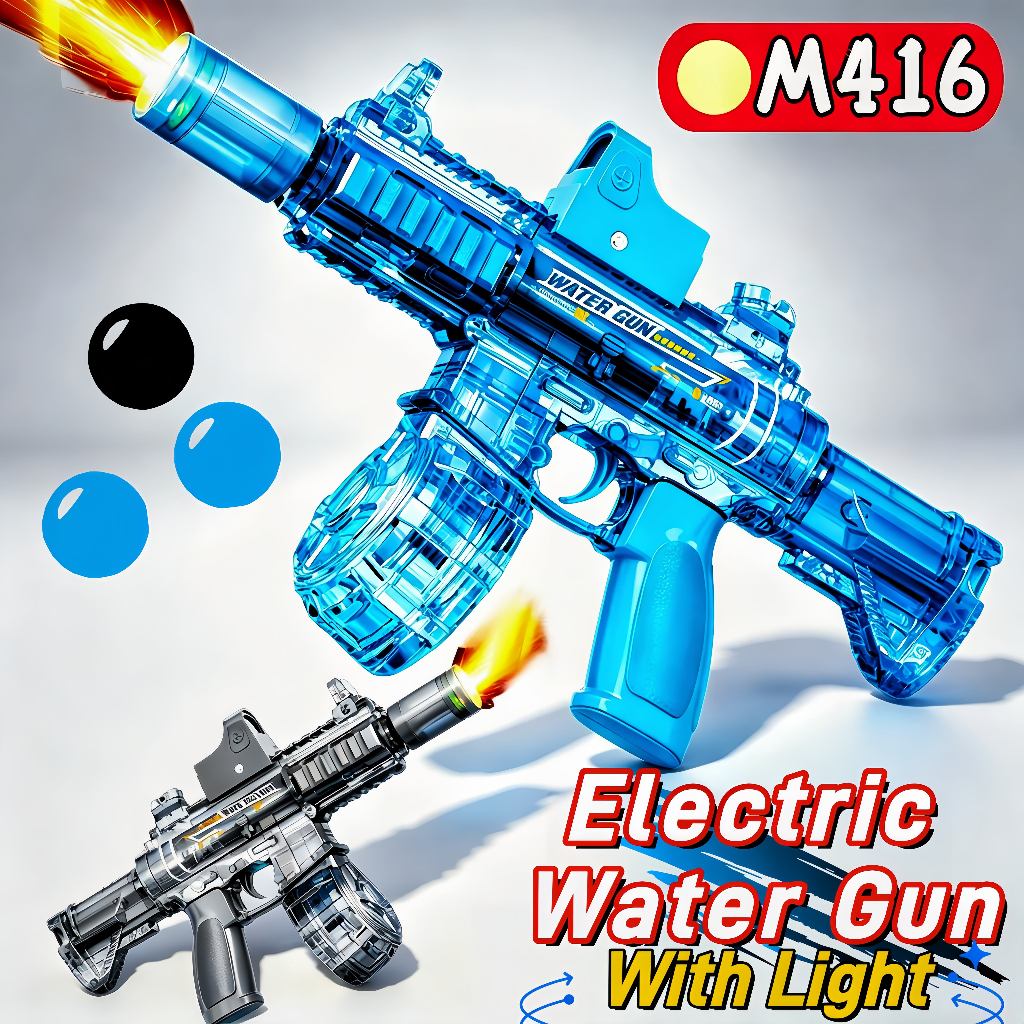 M416 Firelight Ice Mouse Flash Ledakan Senjata Air Listrik Mainan Anak-anak Mainan Anak-anak Senjata