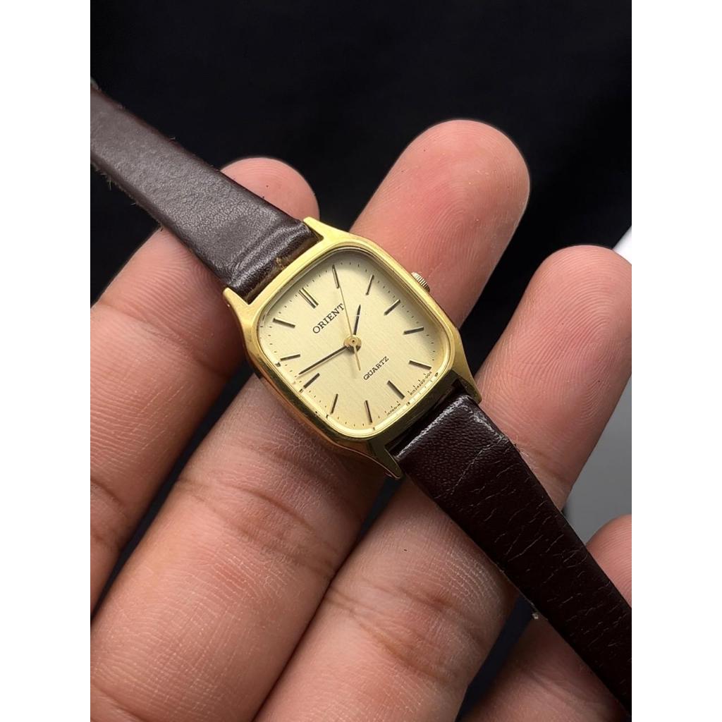 Jam Tangan Vintage Orient Tank Gold Quartz