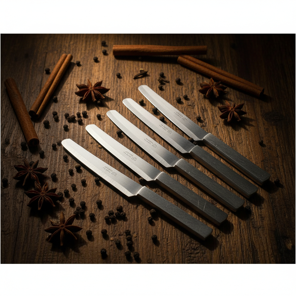 Set Pisau Dapur Stainless Steel 5 PCS 30 cm – Tajam, Kuat & Multifungsi