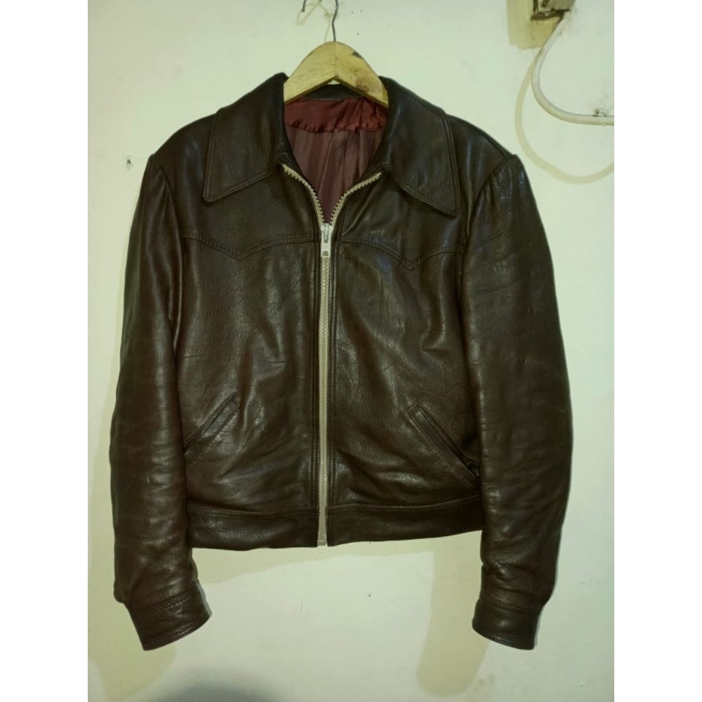 Leather Jacket Boxy Fit