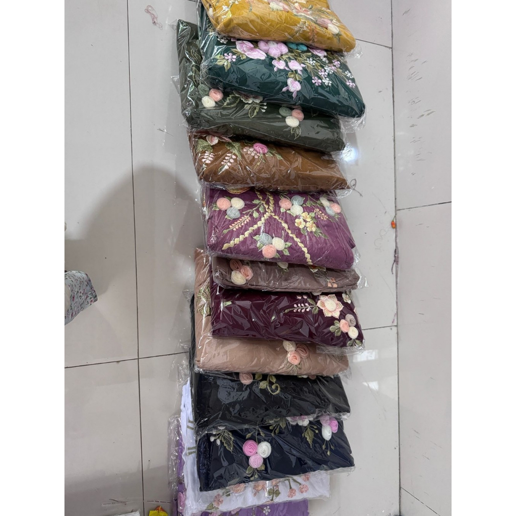 Mukena Terusan Tile Bahan Rayon Twill Premium