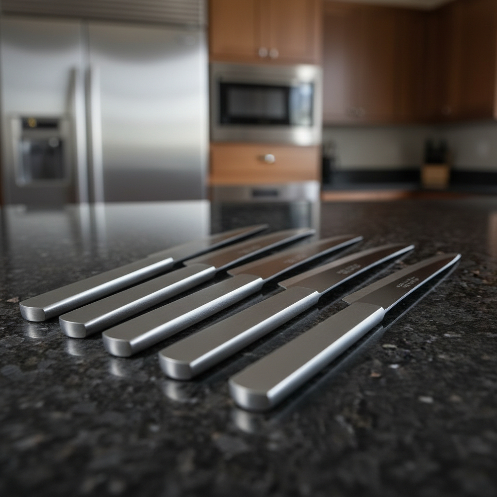 Set Pisau Dapur Stainless Steel 5 PCS 30 cm – Tajam, Kuat & Multifungsi