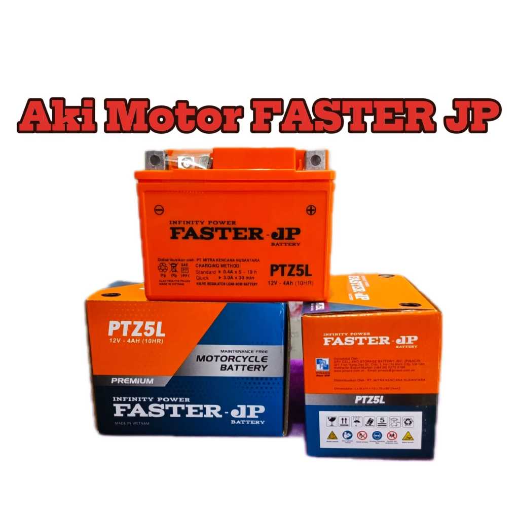 AKI MOTOR MATIC beat vario scoopy Aki Kering GTZ5S AKI FASTER 4Ah Performa Tinggi