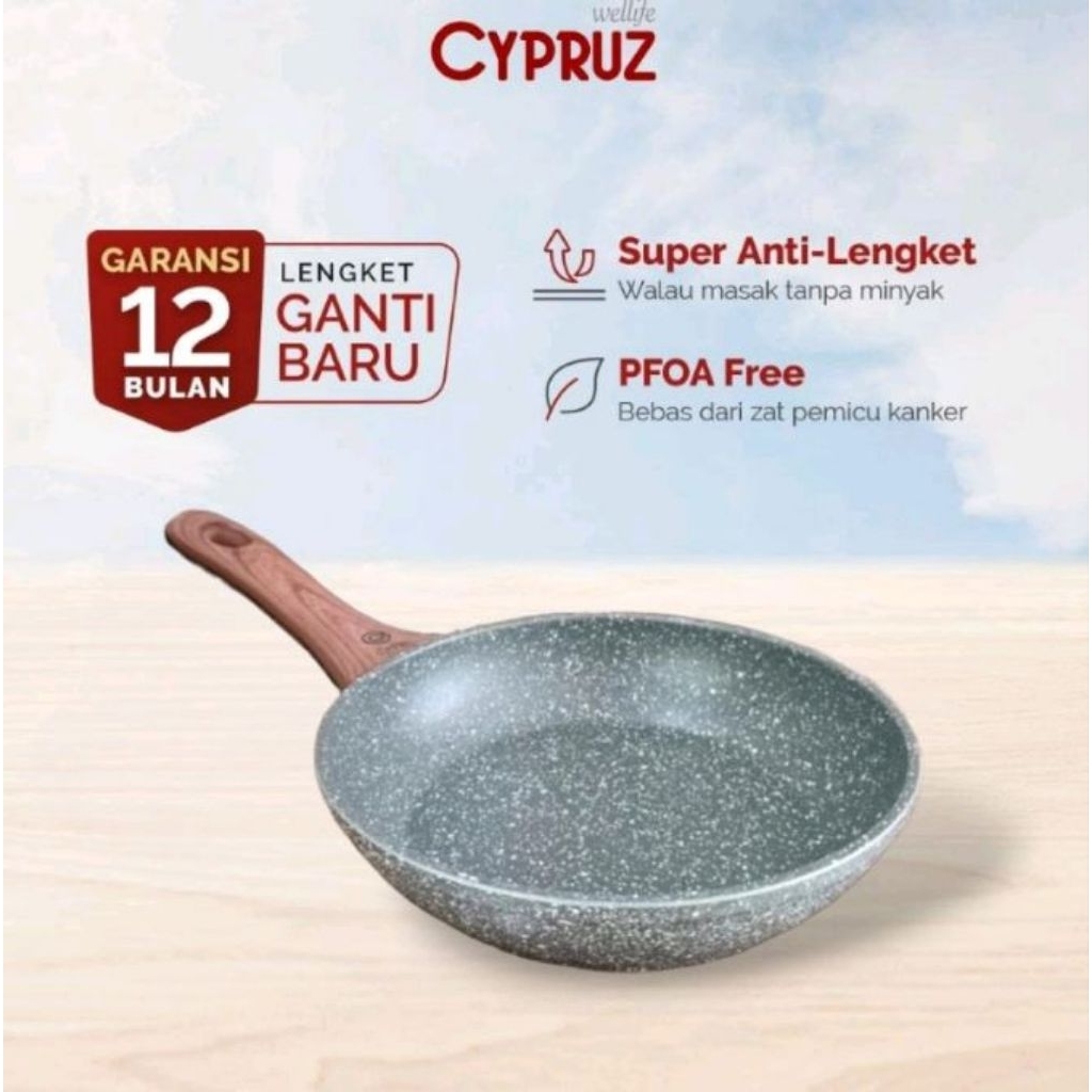 Cypruz Frypan 24 Cm FP-1047 Granite Series