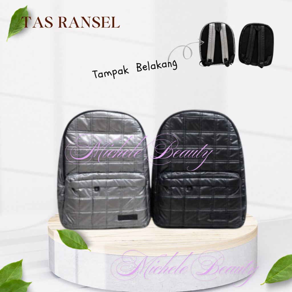 TAS RANSEL GLOSSY/TAS RANSEL WANITA/TAS RANSEL PUFFY BAG PACK