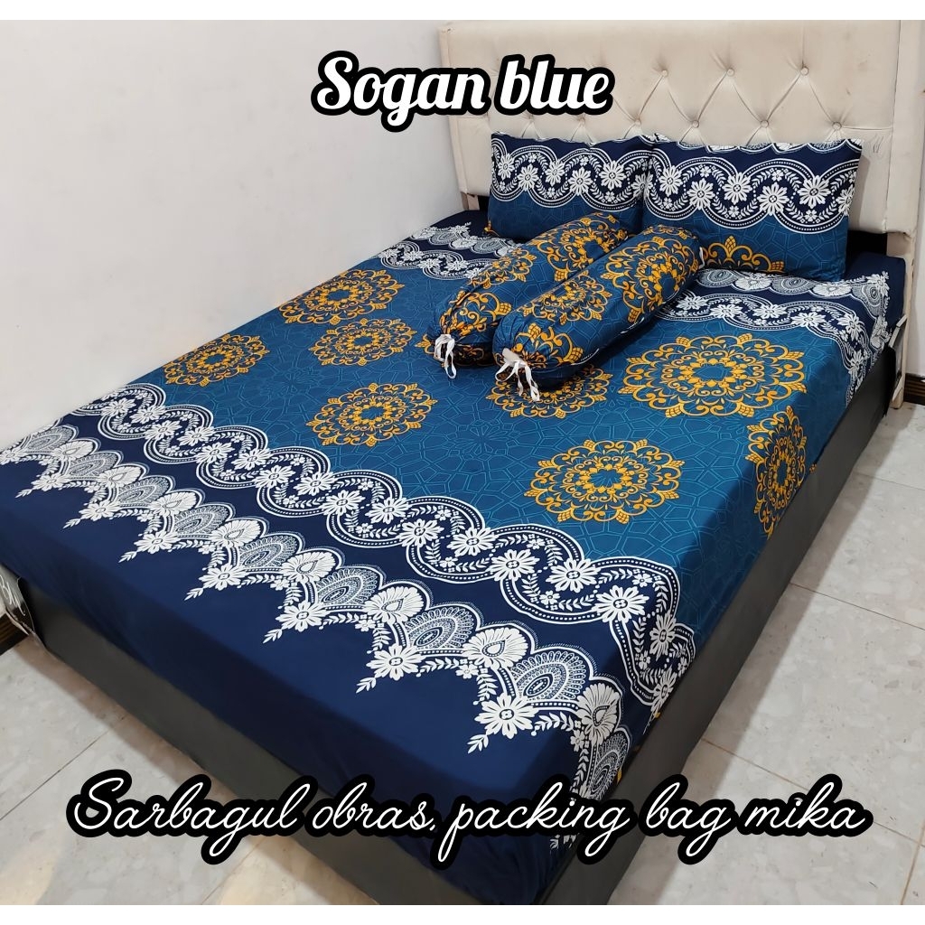SPREI EXCLUSIVE HOMEMADE SPREI KARET DAN RESLETING SARUNG BUSA MOTIF DEWASA KOTAK KOTAK ABSTRAK BRAN