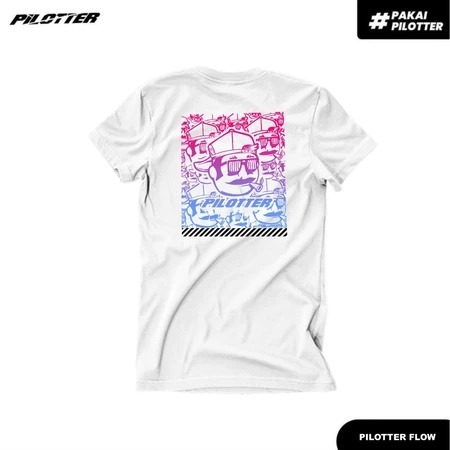 KAOS PILOTTER FLOW HITAM KAOS PILOTTER HEREX