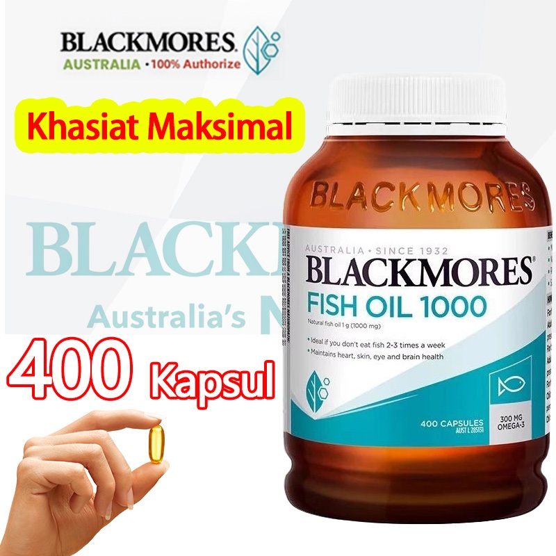 Blackmores Fish Oil1000mg 200/400Kapsul Impor Australia Minyak IkanVitamin Supplements