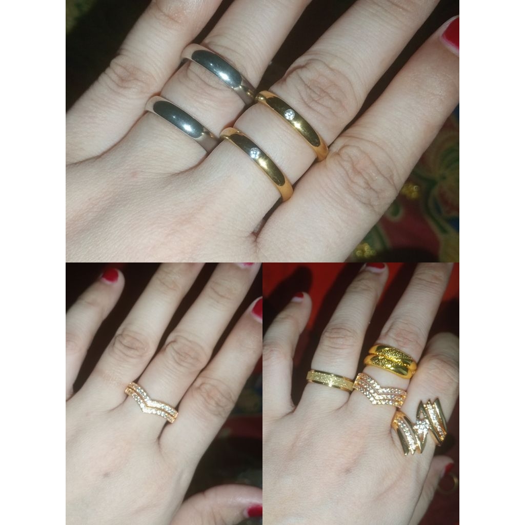 Perhiasan Cincin Anti Gatal Iritasi . Karna Terbuat Dari Uang Koin Logam Asli 500rupiah Tahun 1991-1