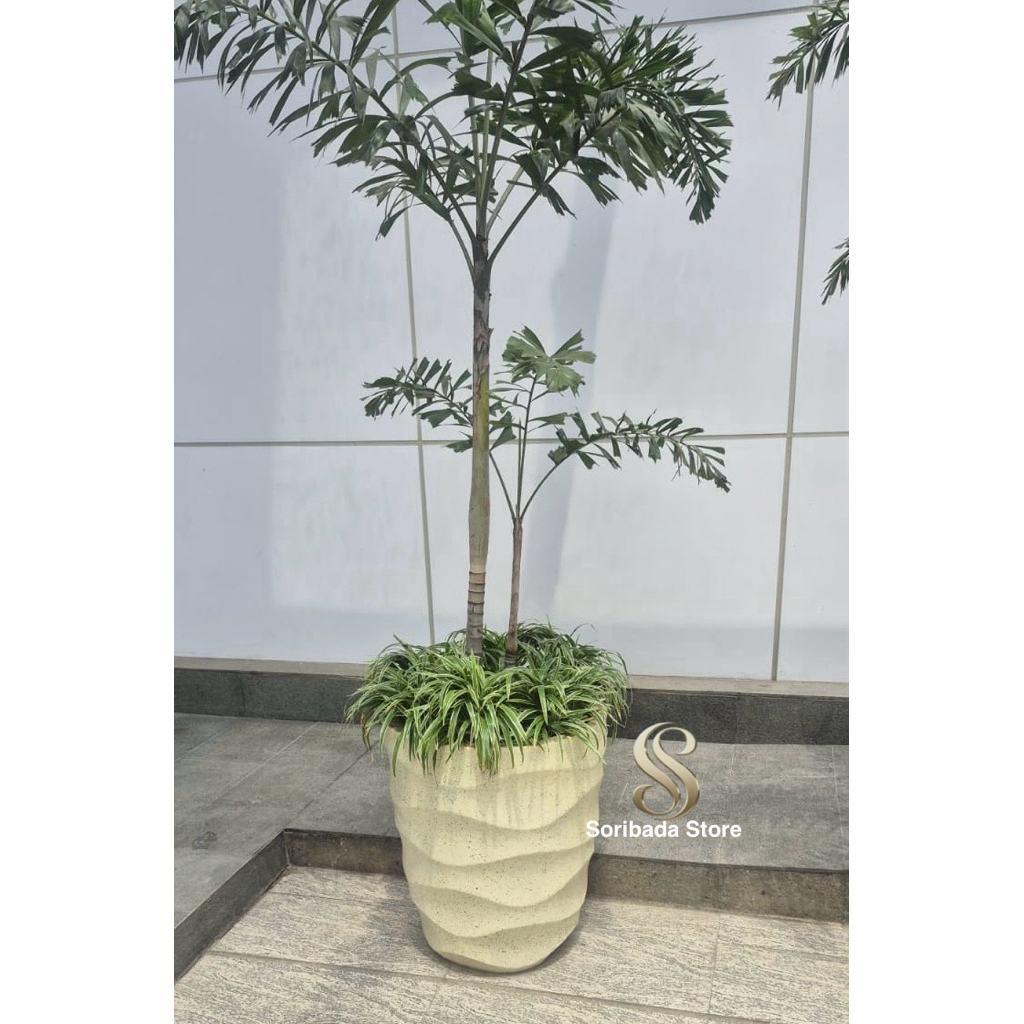 Pot Bunga Motif Batu Alam | Pot Bunga Batu | Pot Bunga Unik | Pot Bunga | Pot Batu | Pot Ulir Batu |