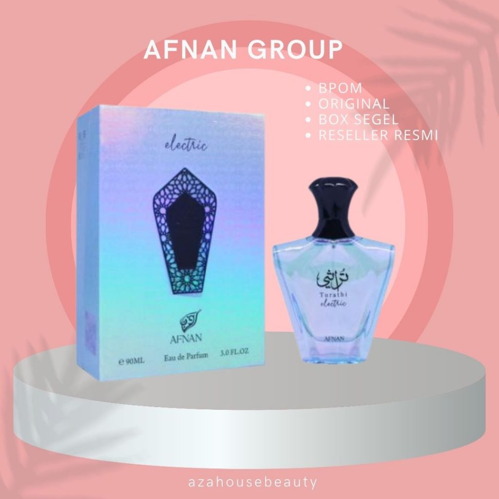 Azahouse - Parfum Afnan Turathi Electric 90ML Full Box Segel