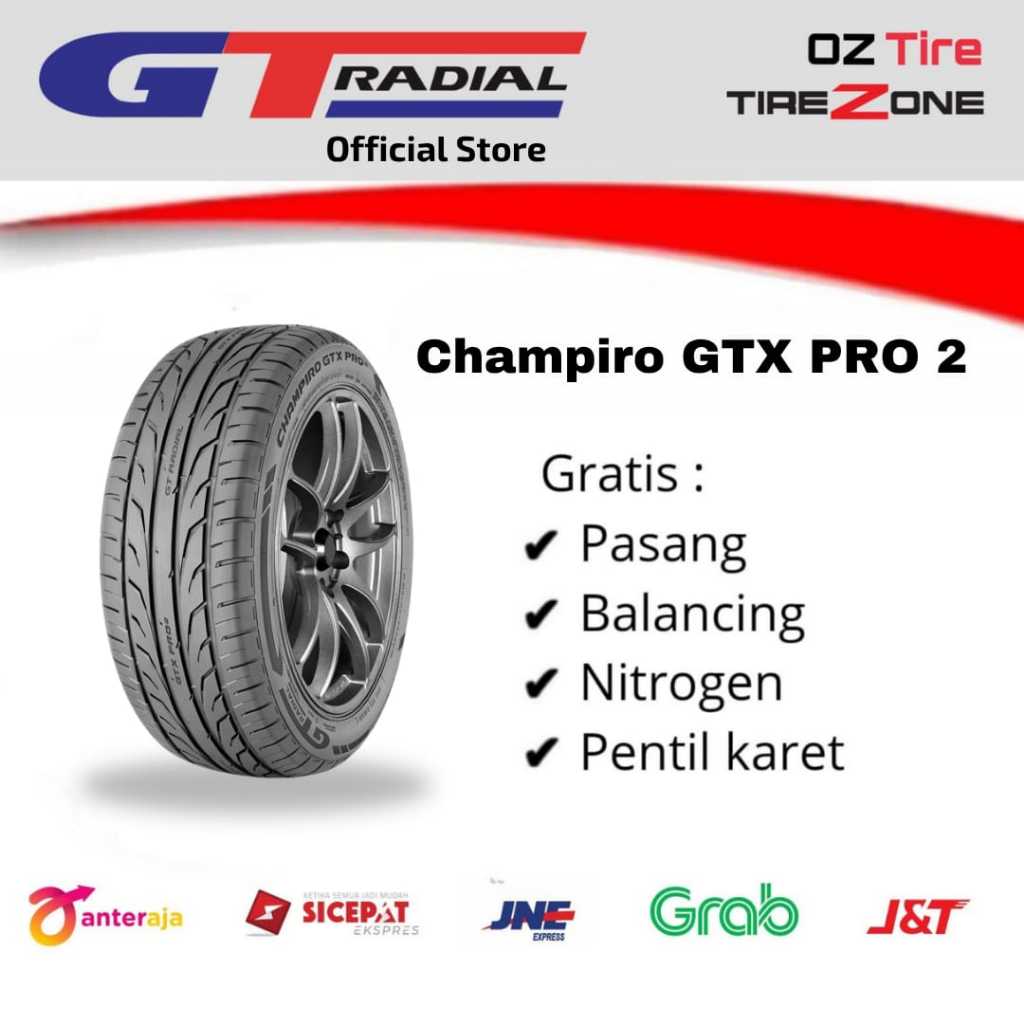Terbaru  Ban Mobil GT Radial 225/55  R17 Champiro GTX Pro2