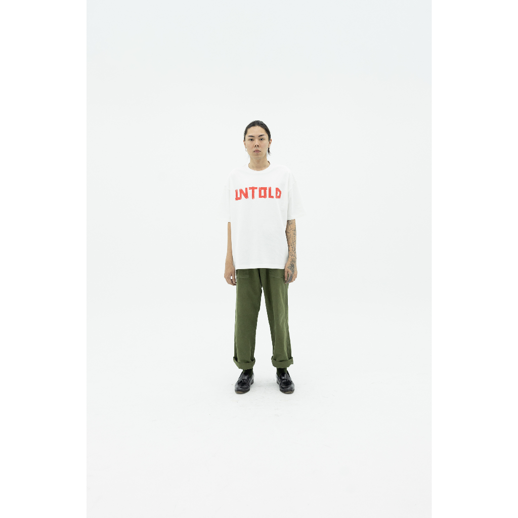 SHINE REGULAR  BOXY TEE - BROKEN WHITE