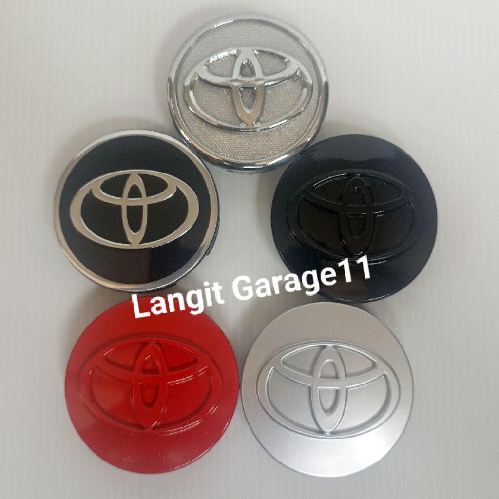 Dop Velg Tutup Roda Diameter 5,7cm Mobil Avanza 2004-2015 , Rush 2007-2014 , Vios ,Yaris ,Altis Vleg