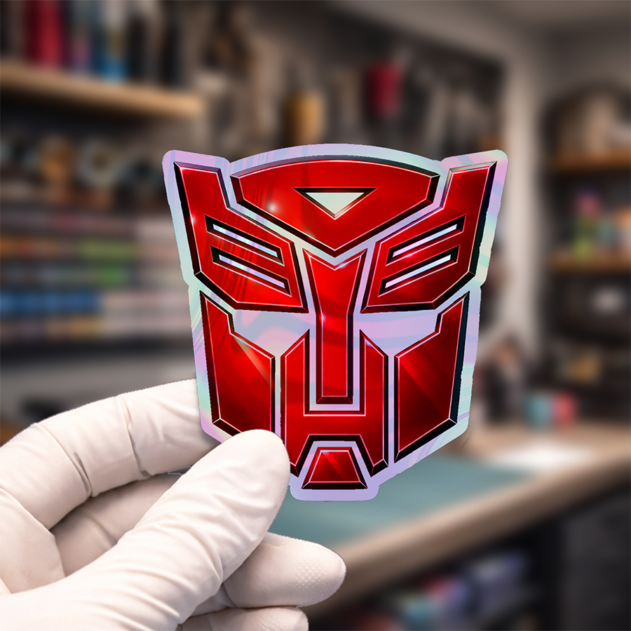 Stiker Hologram Movie Transformers | Autobot Logo