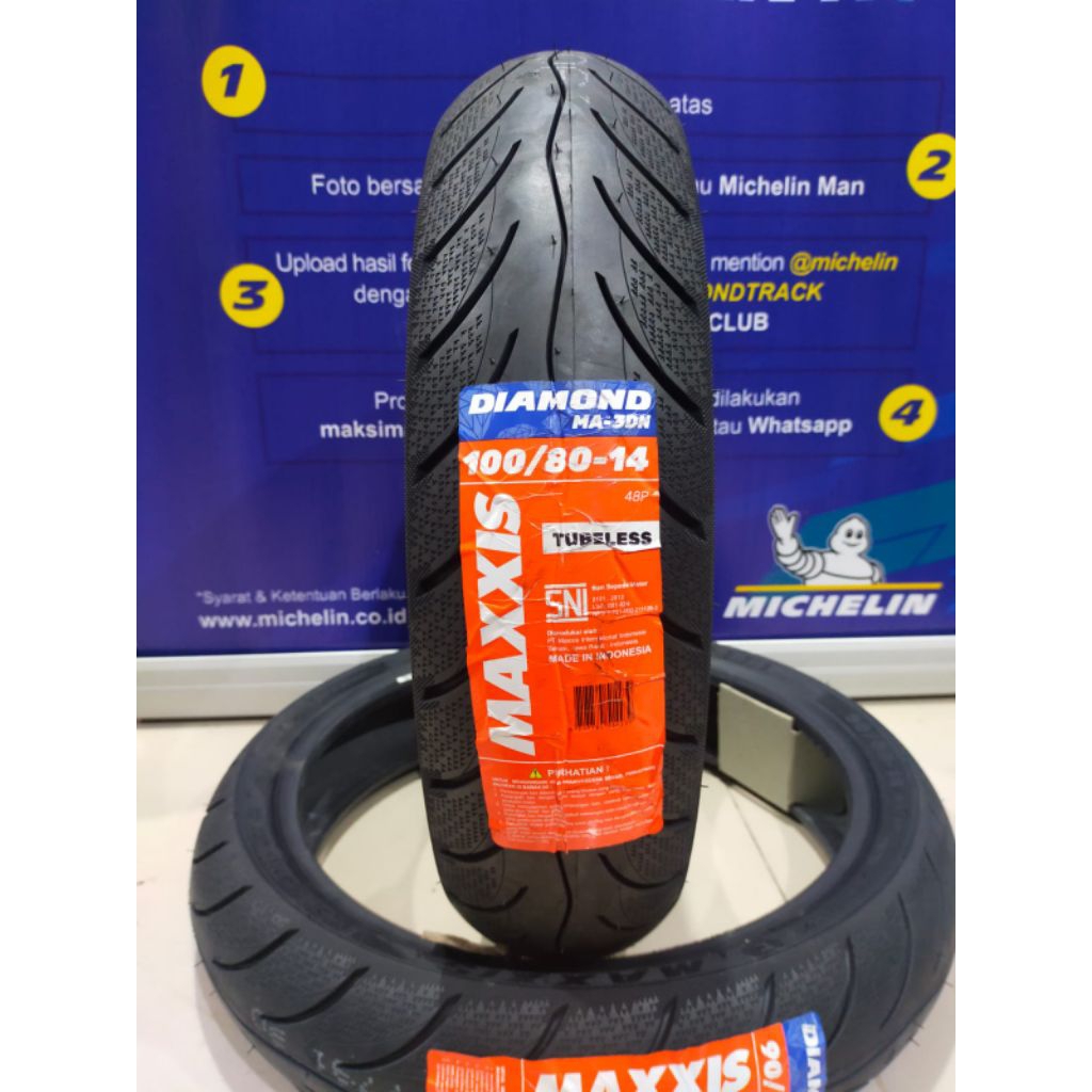 Ban mio biet vario merek maxxis diamond ring 14 UK 100/80