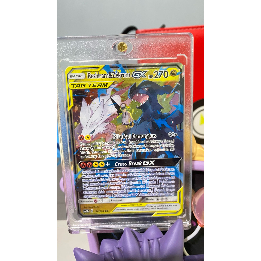 RESHIRAM & ZEKROM GX 114/204 Pokemon Indonesia
