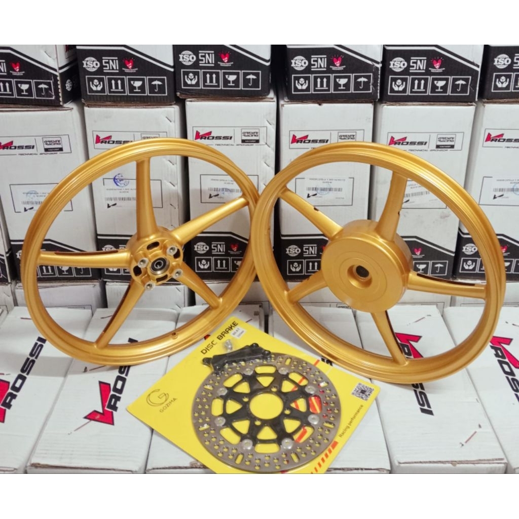 VELG/PELAK RACING V ROSSI SPRINT RC SANCA RING 17 MODEL SP522 PNP BEAT KARBU BEAT FI SCOOPY KARBU SC