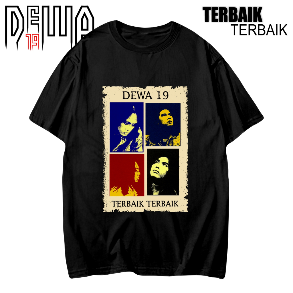 Morning Kaos lengan pendek regular fit band Dewa 19 Terbaik terbaik art streetwear aesthetic- Pria w