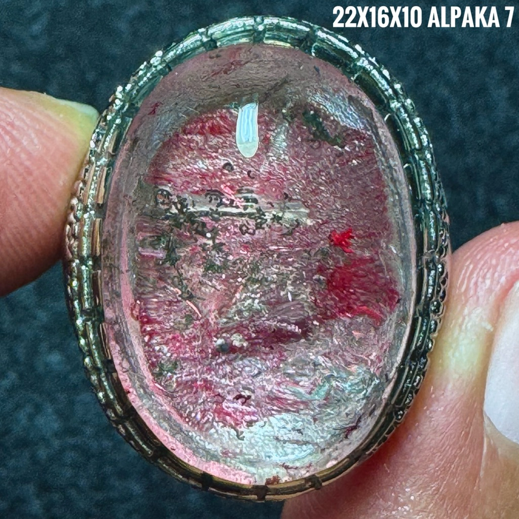 Cincin Batu Akik Natural Kecubung Karang