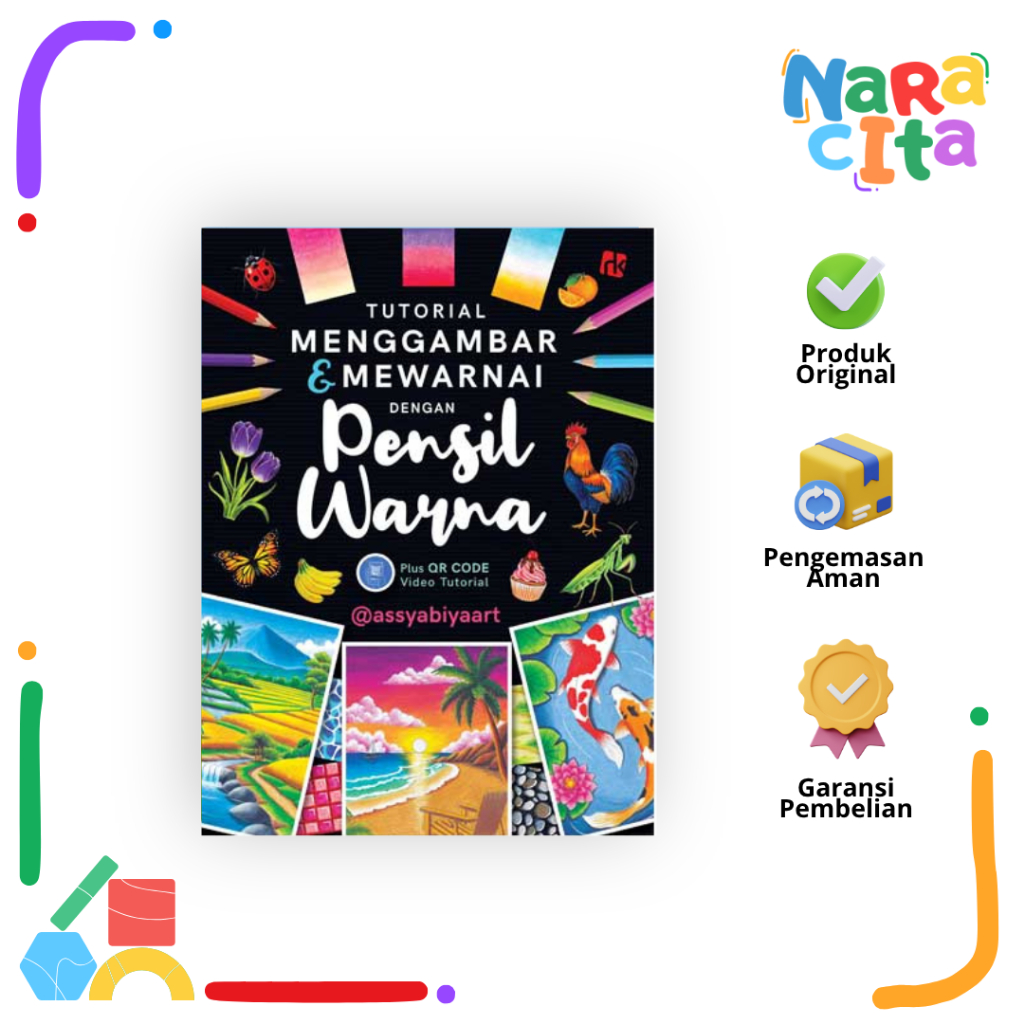 Buku Tutorial Menggambar Dan Mewarnai Dengan Pensil Warna - Assyabiyaart