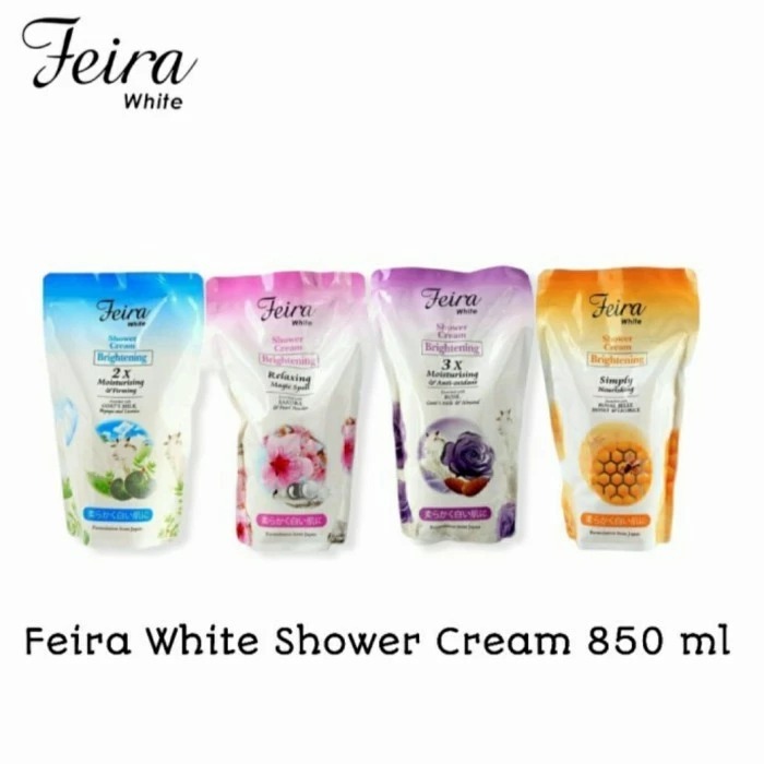 FEIRA BODY WASH REFFIL 850 ML GOAT MILK, ROSE , SAKURA