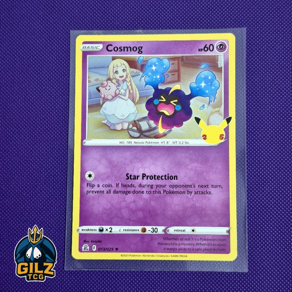 Kartu Pokemon 25th Anniversary Celebrations Cosmog 013/025 English