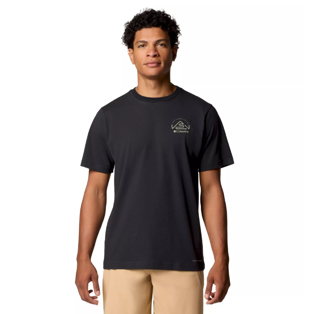 Baju Kaos Columbia Men Tunnel Valley Graphic Technical T-Shirt Outdoor Daily Original